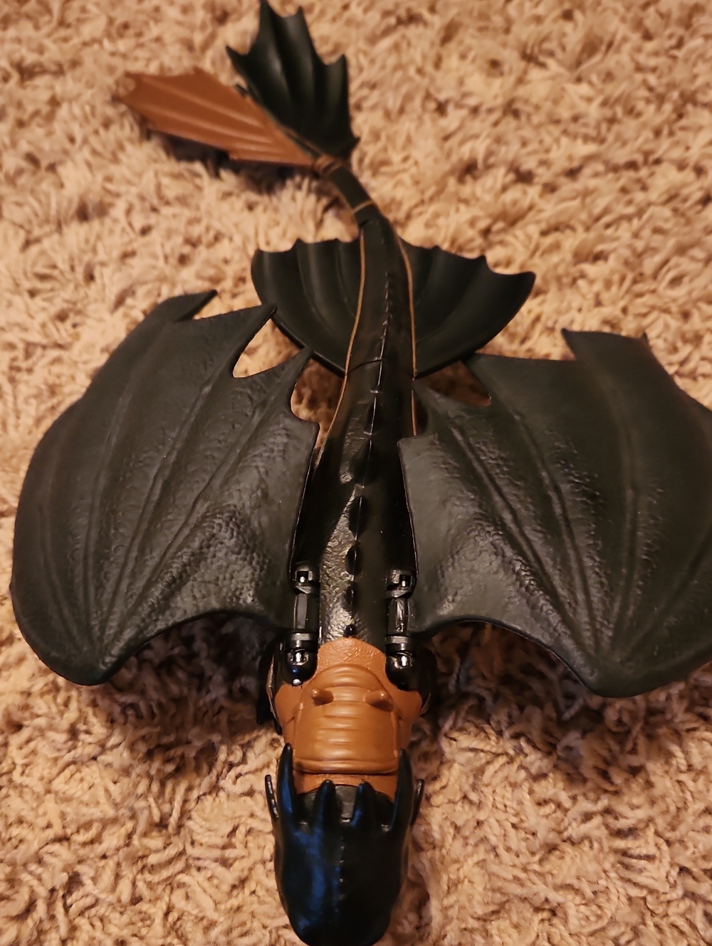 Toothless How To Train Your Dragon Black and Brown Dragon Figure Toy